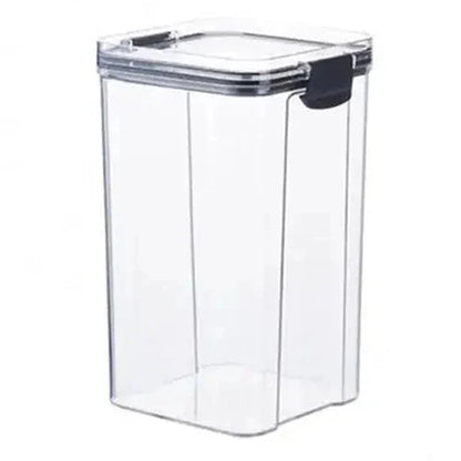 Multipurpose Food Storage Containers Set - Clear Jars with Lids for Cereal, Candy, and Dry Goods